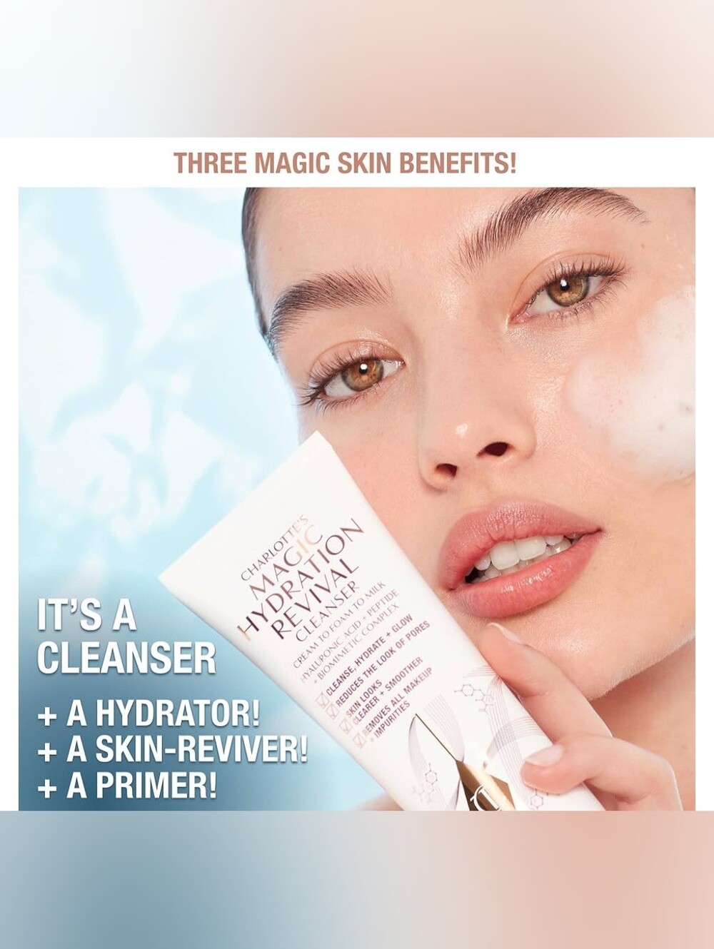 Charlotte Tilbury Magic Hydration Revival Facial Cleanser 4oz New - Picture 4 of 9